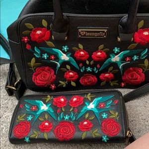 Loungefly purse and wallet